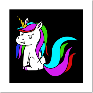 Unicorn Evil Eyes Team or Gift Shirt Posters and Art